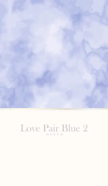 [LINE着せ替え] Love Pair Blue 2の画像1