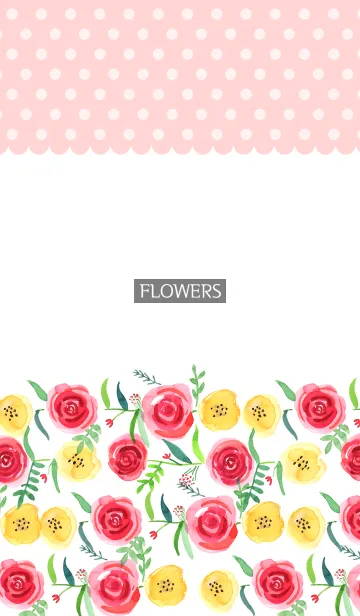 [LINE着せ替え] water color flowers_472の画像1