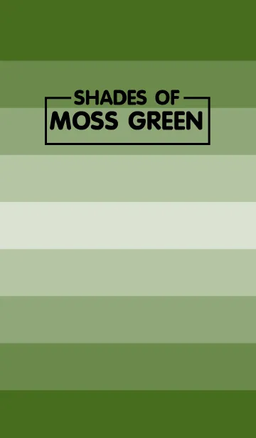 [LINE着せ替え] Shades Of Moss Green theme(jp)の画像1