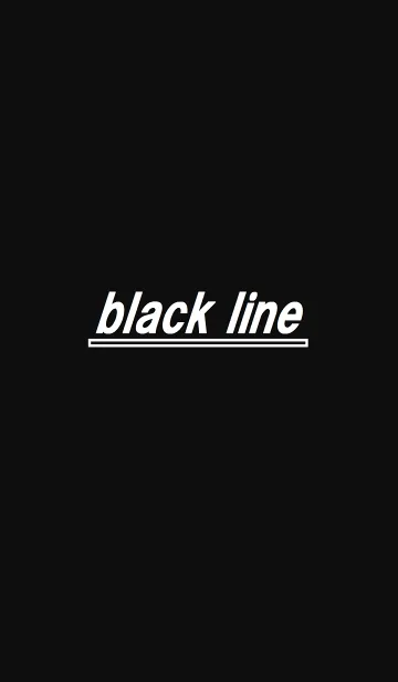 [LINE着せ替え] black lineの画像1