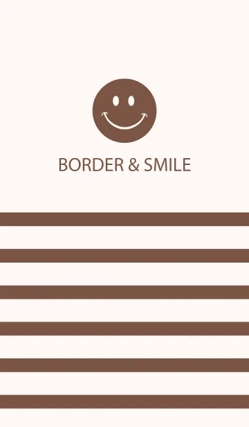 [LINE着せ替え] BORDER ＆ SMILE -COFFEE-の画像1