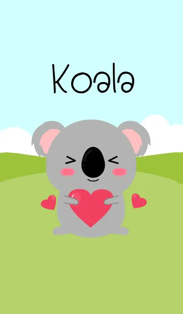 [LINE着せ替え] Simple Love Cute Koala Theme(jp)の画像1