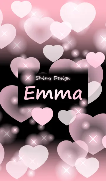 [LINE着せ替え] Emma-Name-Baby Pink Heartの画像1