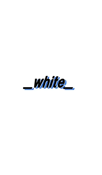 [LINE着せ替え] white 白青黒の画像1