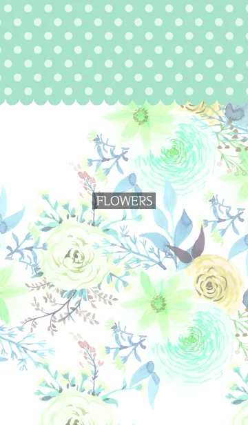 [LINE着せ替え] water color flowers_487の画像1