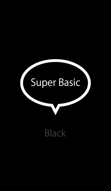 [LINE着せ替え] Super Basic Blackの画像1