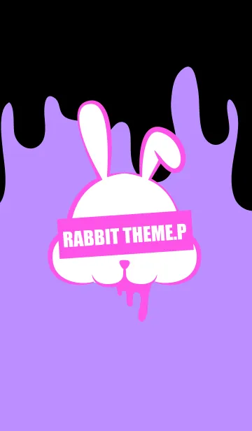 [LINE着せ替え] DARK RABBIT.PURPLE 2の画像1