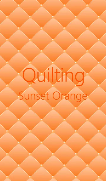 [LINE着せ替え] Quilting [Colors 06] Sunset Orangeの画像1