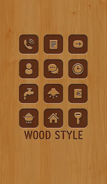 [LINE着せ替え] SIMPLE WOOD STYLEの画像1