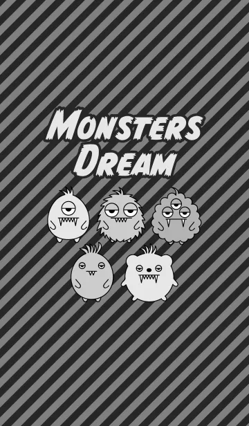 [LINE着せ替え] Monsters Dream Blackの画像1