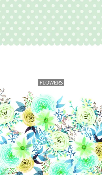 [LINE着せ替え] water color flowers_490の画像1