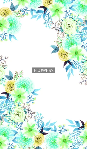 [LINE着せ替え] water color flowers_493の画像1