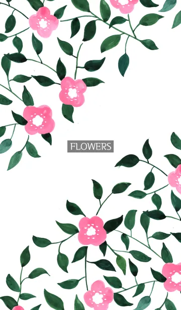 [LINE着せ替え] water color flowers_499の画像1