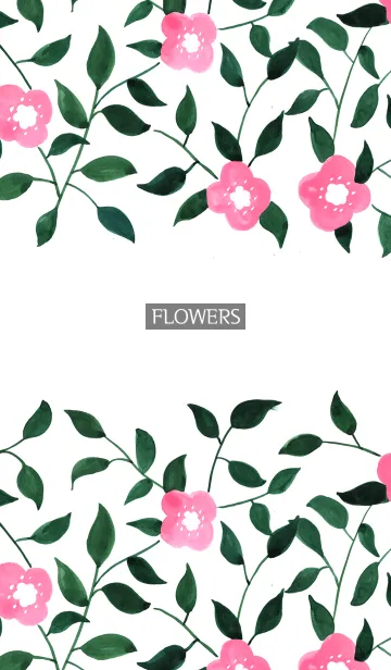 [LINE着せ替え] water color flowers_496の画像1