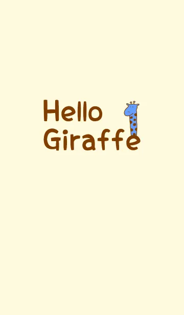 [LINE着せ替え] Hello Giraffe brown 3の画像1