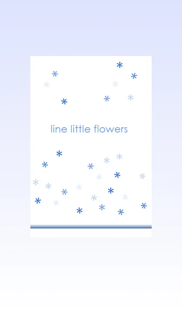 [LINE着せ替え] Line Little Flowersの画像1