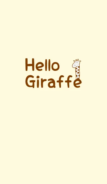 [LINE着せ替え] Hello Giraffe brown 10の画像1