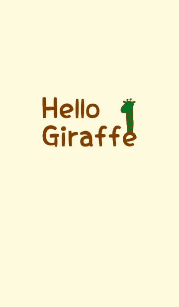 [LINE着せ替え] Hello Giraffe brown 13の画像1