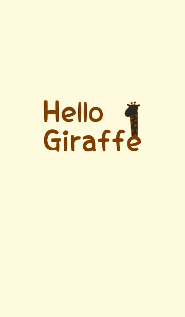 [LINE着せ替え] Hello Giraffe brown 14の画像1