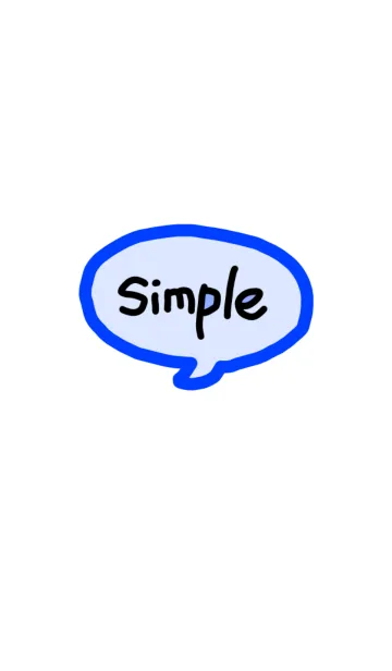 [LINE着せ替え] simple【あお】の画像1