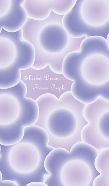 [LINE着せ替え] Sherbet Dream Flower Purpleの画像1