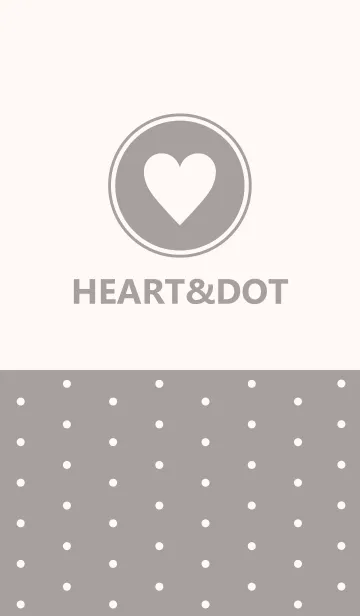 [LINE着せ替え] HEART＆DOT -GRAY-の画像1