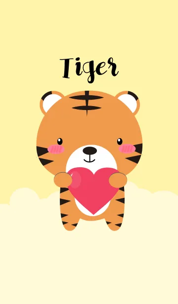 [LINE着せ替え] I Love Cute tiger Theme(jp)の画像1