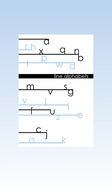 [LINE着せ替え] Line Alphabetsの画像1