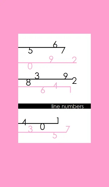 [LINE着せ替え] Line Numbersの画像1