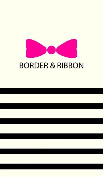 [LINE着せ替え] BORDER ＆ RIBBON -VIVID.P-の画像1