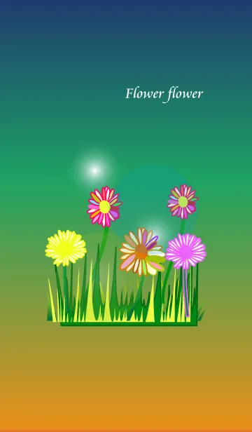 [LINE着せ替え] Rainbow flower flower flowerの画像1