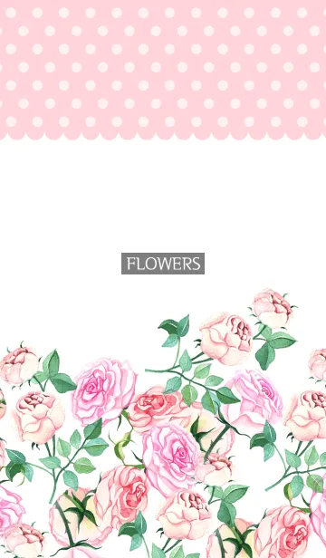 [LINE着せ替え] water color flowers_503の画像1