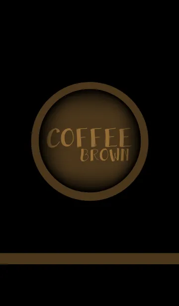 [LINE着せ替え] Coffee Brown and Black theme(jp)の画像1