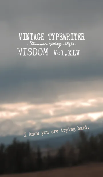 [LINE着せ替え] VINTAGE TYPEWRITER WISDOM Vol.XLVの画像1