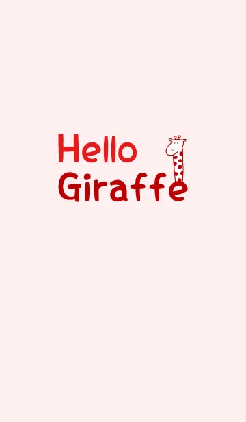 [LINE着せ替え] Hello Giraffe red 4の画像1