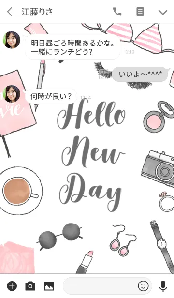 [LINE着せ替え] HELLO NEW DAY 2の画像3