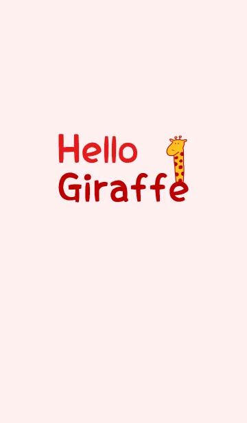 [LINE着せ替え] Hello Giraffe red 6の画像1