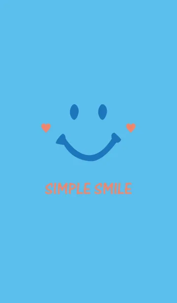 [LINE着せ替え] SIMPLE SMILE. -blue-の画像1