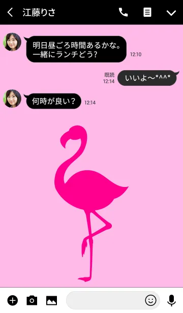 [LINE着せ替え] 大人のフラミンゴ 2の画像3