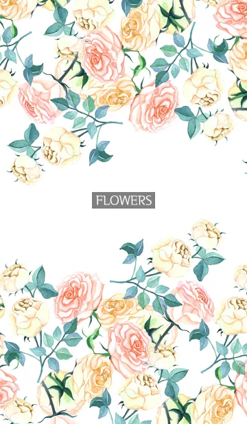 [LINE着せ替え] water color flowers_510の画像1